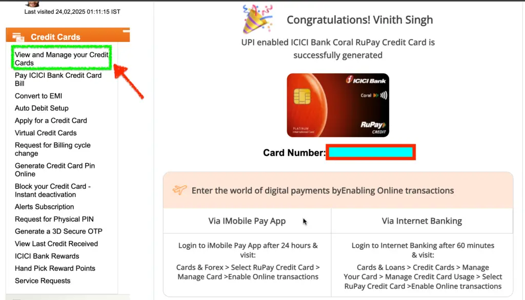 ICICI UPI Credit Card Apply