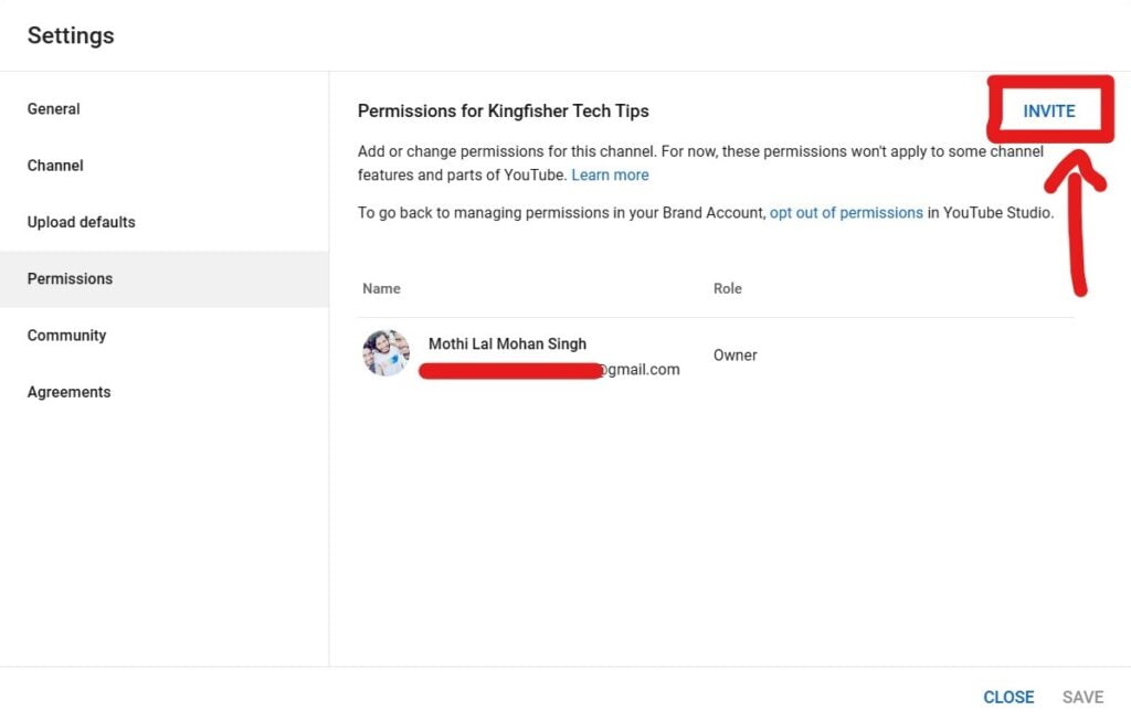 Move to  Studio Channel Permissions for Brand Accounts