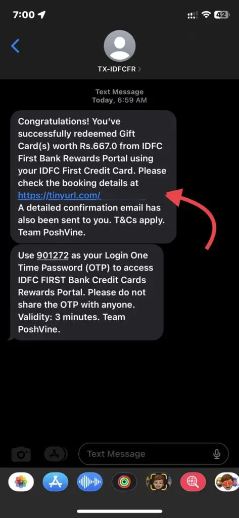 IDFC Rewards Redeem