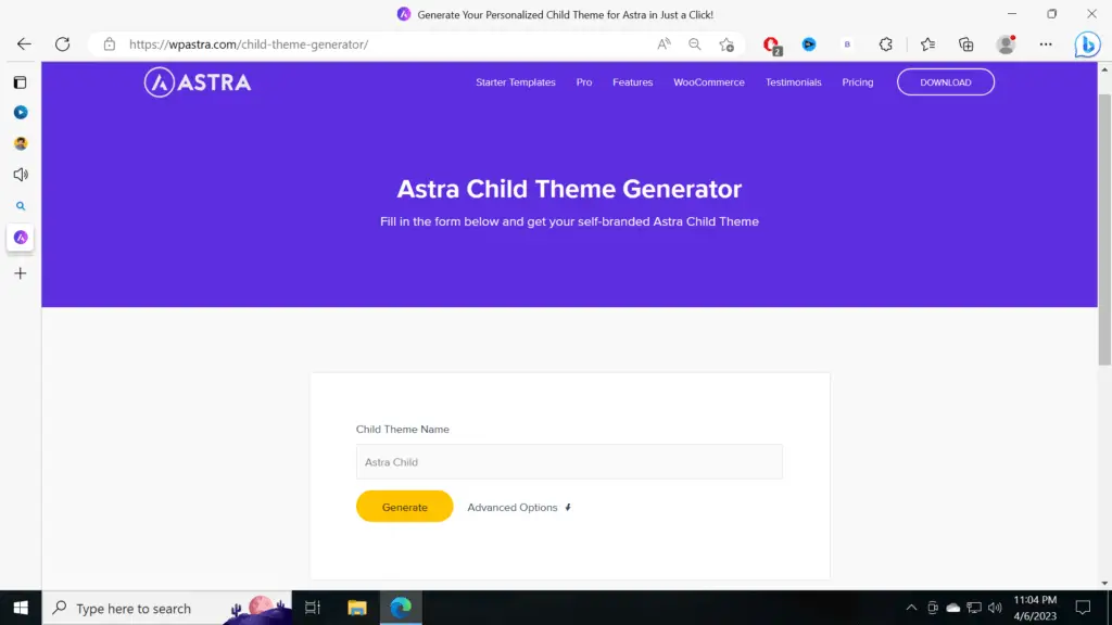 Astra Child Theme