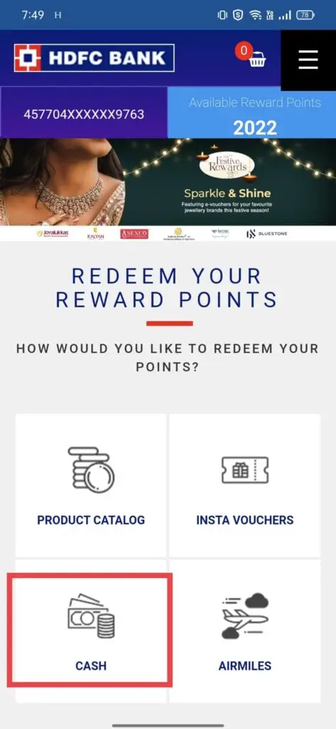 HDFC Rewards Points
HDFC Rewards Points Redemption