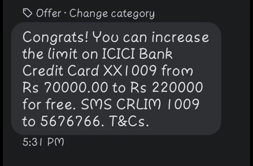 Icici Credit Card Limit