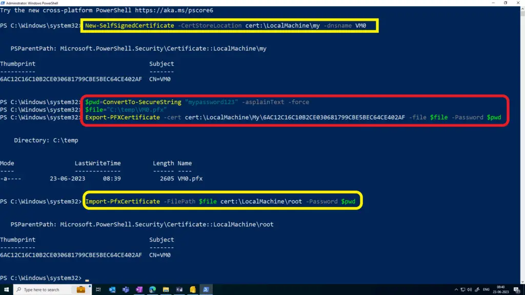 Configure SSRS with an SSL Certificate
Self-Signed certificate