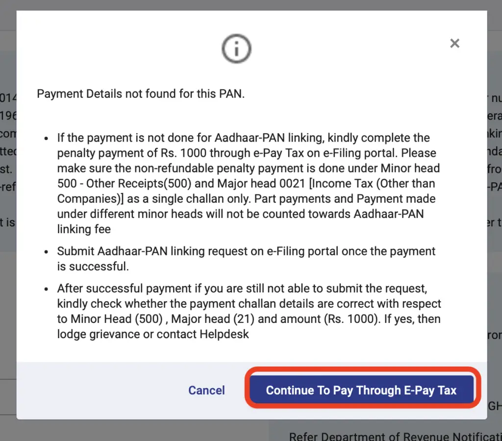 Aadhar & PAN Link