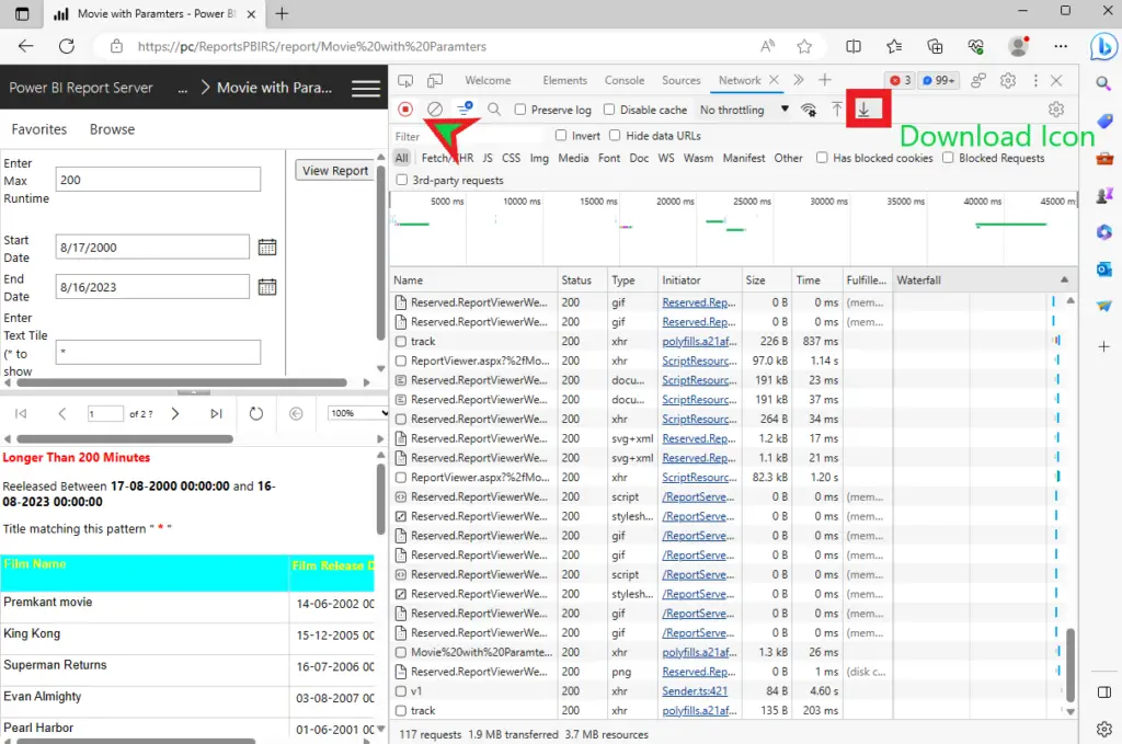 Browser Network Traces