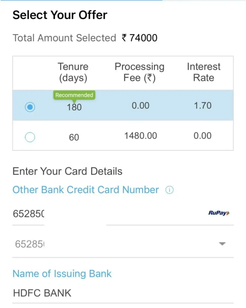 SBI Credit Card Balance Transfer 