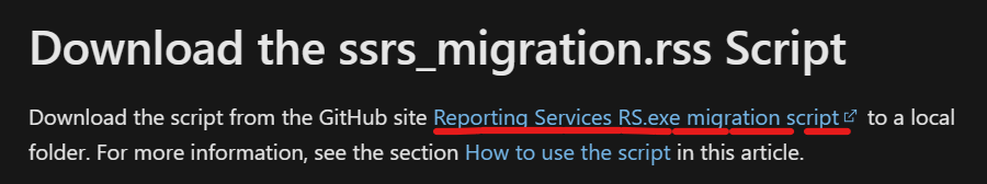 Migrate RDL Reports
