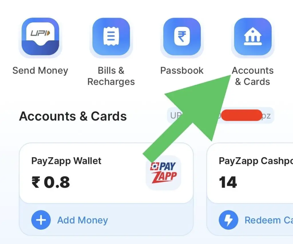 payzapp credit card upi payments