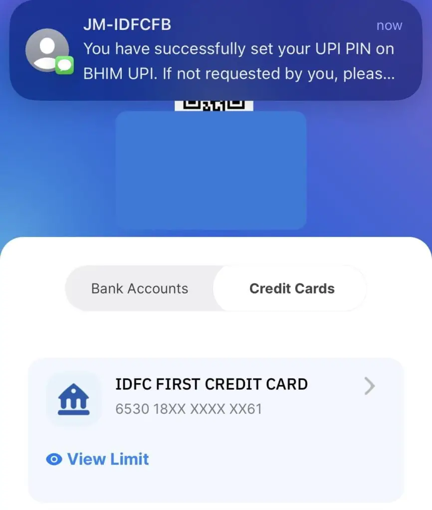 Credit Card UPI Payments