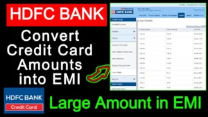 convert hdfc credit card bill in to emi