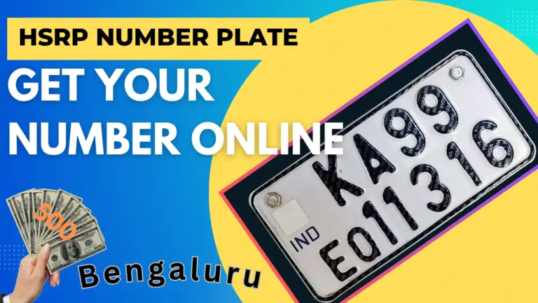 Get HSRP Number Plate Online Karnataka & Other States