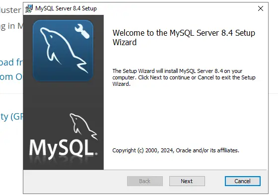 Install MySQL 