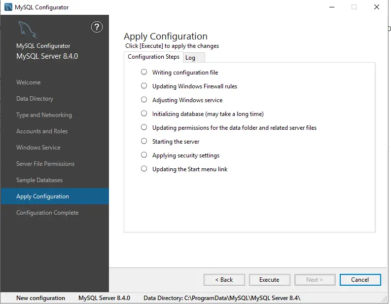 Install MySQL 