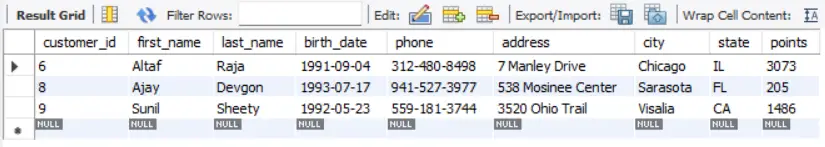 SQL AND OR & NOT Operators