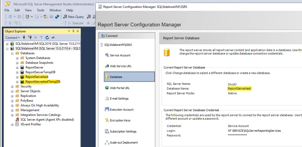 configure ssrs with automation