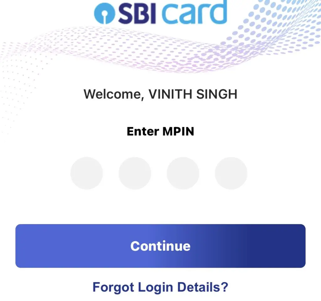 SBI Card View