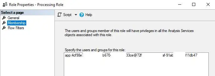 In SSMS, you need to add this user name in the database role so it has full control on the database