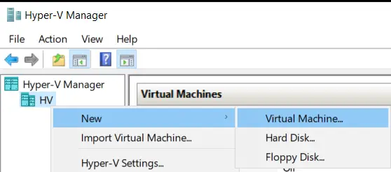 Install VM Or Configure VM In Hyper-V