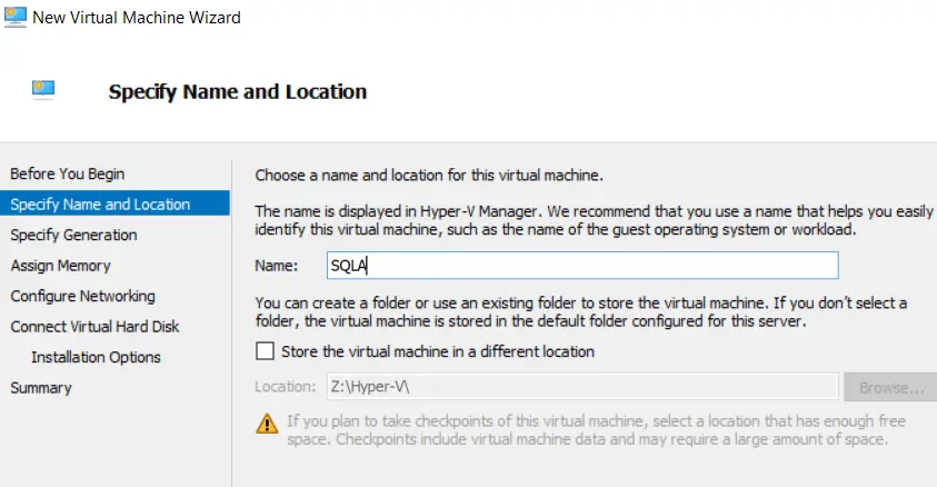 Install VM Or Configure VM In Hyper-V