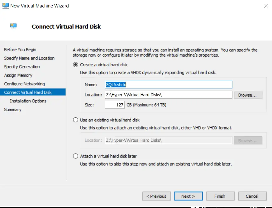 Install VM Or Configure VM In Hyper-V