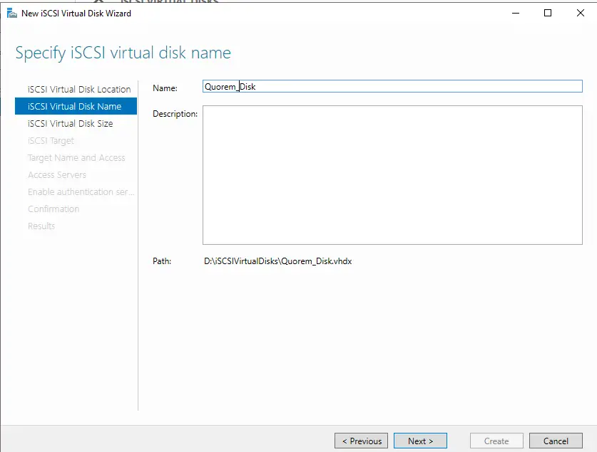 iSCSI Disk Target