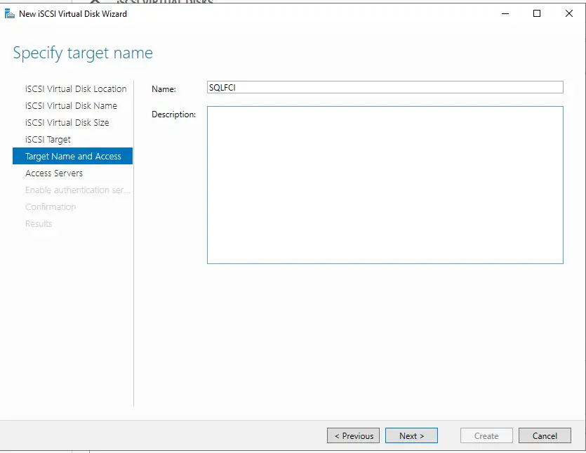 iSCSI Disk Target