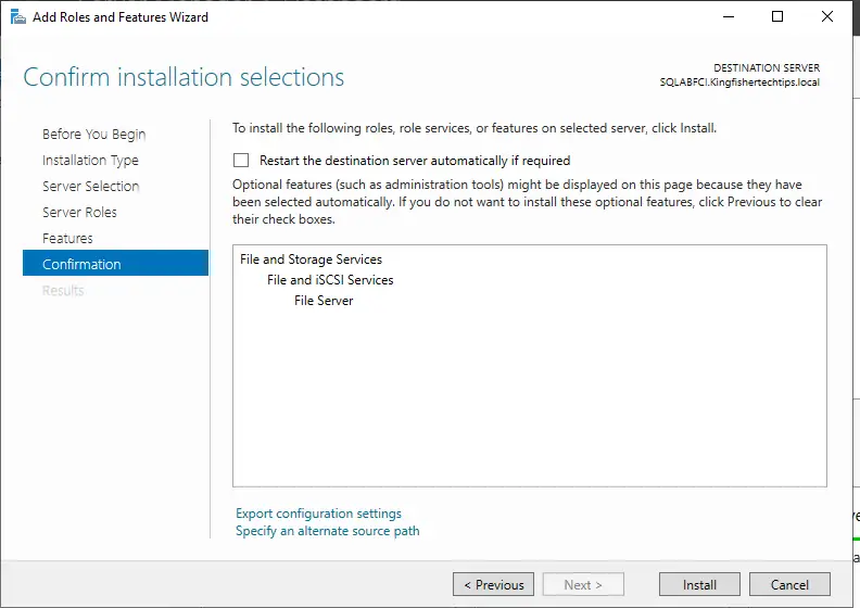 Configure iSCSI Disk