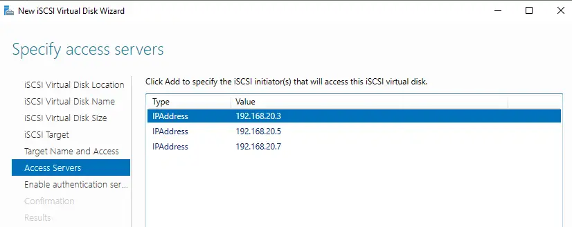 iSCSI Disk Target