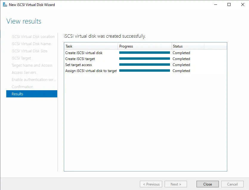 iSCSI Disk Target