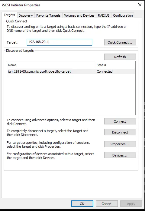 Configure Shared Disk Across Windows