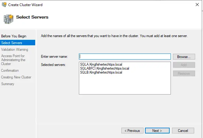 Windows Failover Cluster