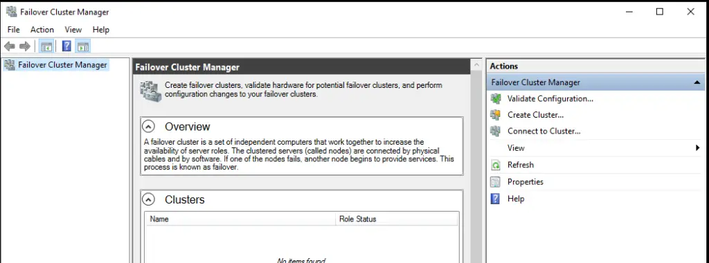 Windows Failover Cluster