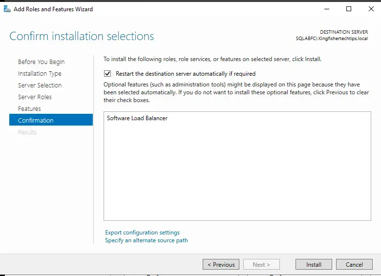 Windows Failover Cluster