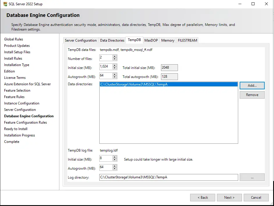 Install SQL Server on Windows