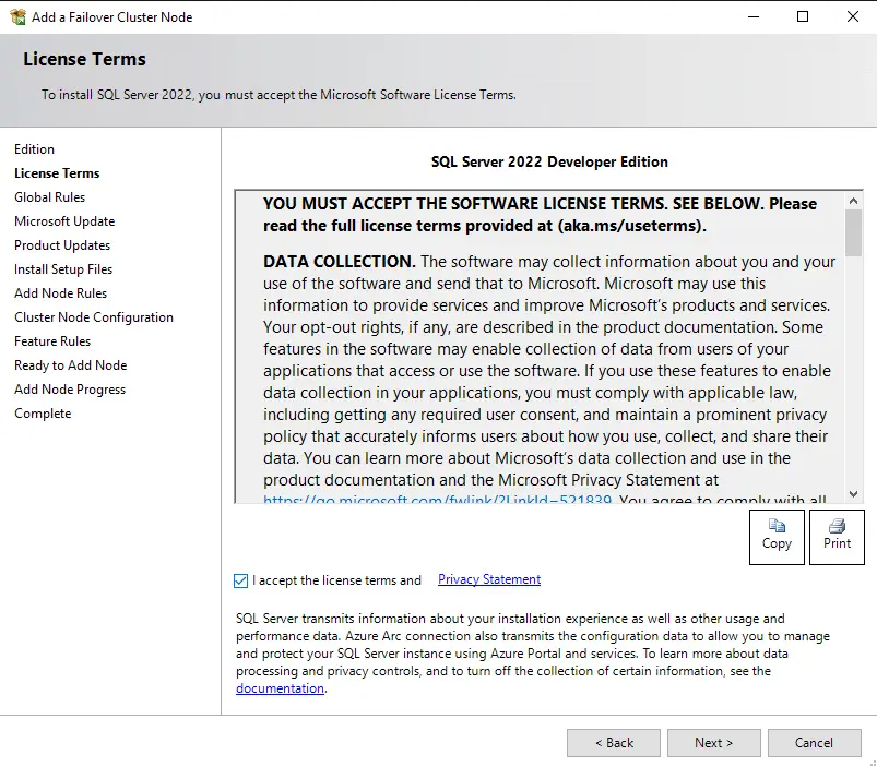 Add SQL Server To SQL Server Failover Cluster